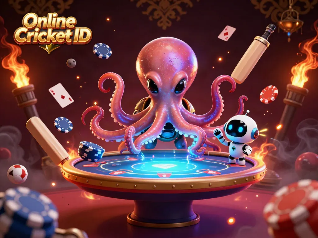Engage in sports betting excitement with your Online Cricket ID and vibrant game elements.