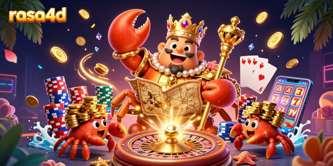 Spin the reels with rasa4d's golden crab emperor guarding treasures and winning opportunities!