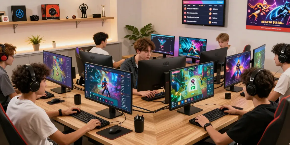 Online gaming community at Mahajitu with members enjoying games, vibrant graphics, and engaging chat.