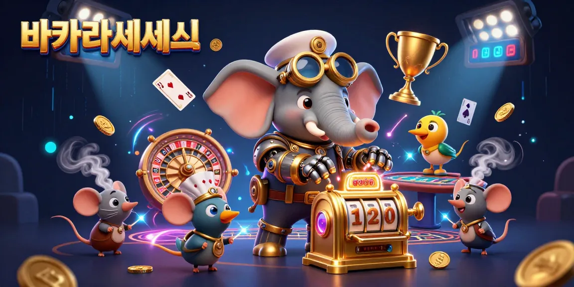 온라인 바카라사이트에서 승리하는 황금 슬롯 머신을 조작하는 증기야끼코끼리 공돌이의 일러스트