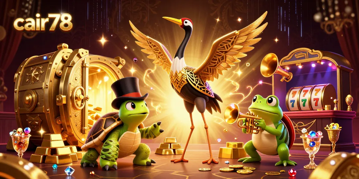 Gambar cair78 menang dengan slot jackpot dan simbol keberuntungan yang bersinar lembut.