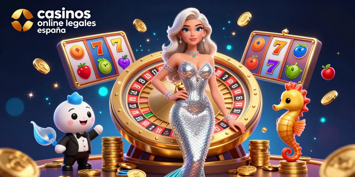 Experience the thrill of casinos online legales España with our stunning 3D illustration showcasing roulette and slot games.