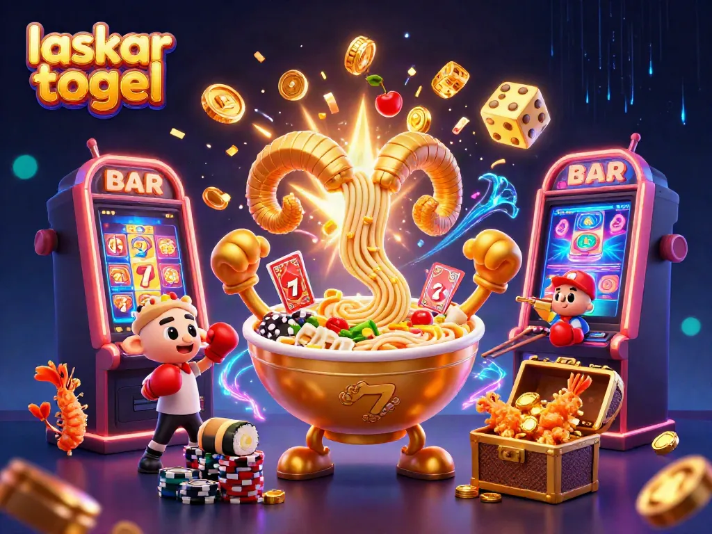 Experience high-stakes excitement at laskar togel with a vibrant casino illustration featuring dynamic betting elements.