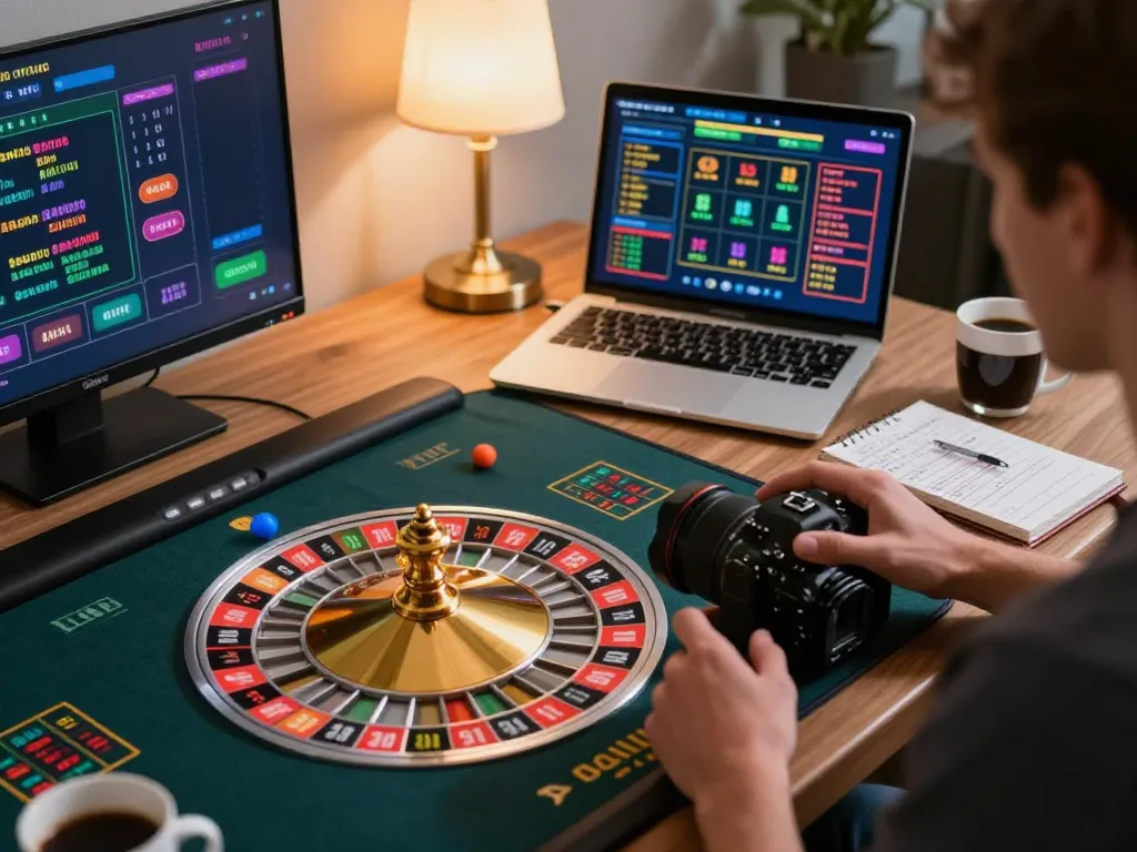 Moment permainan online yang menarik menunjukkan pemain terbenam dalam roulette langsung, cukup strategi yang meningkatkan pengalaman