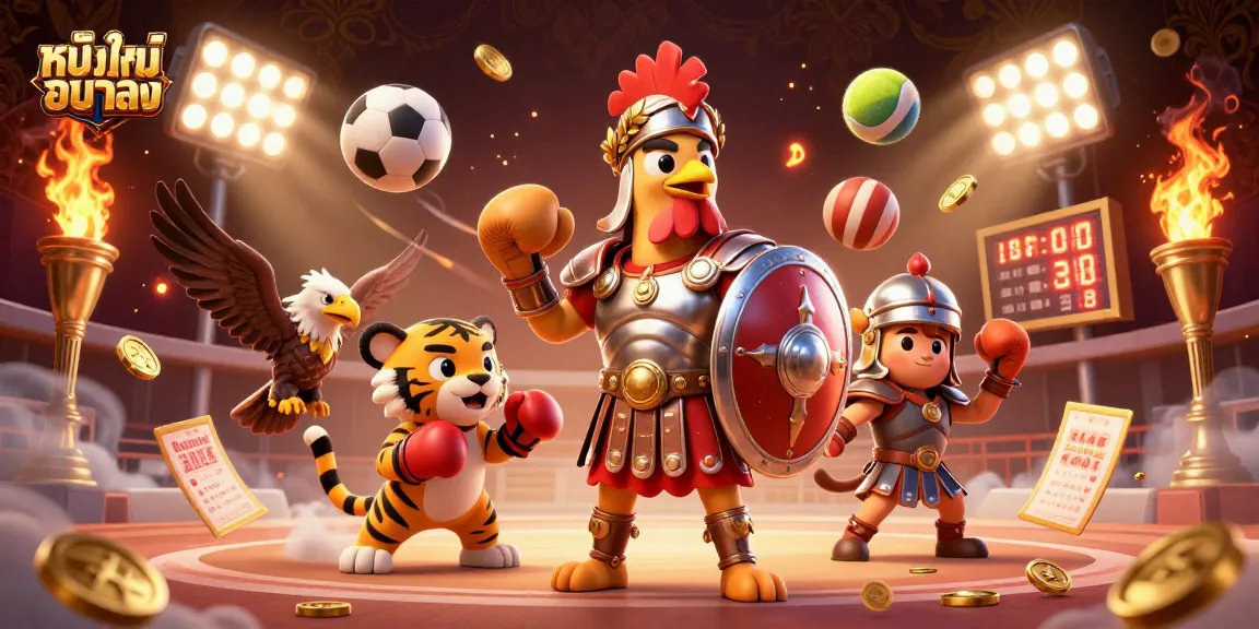 Experience thrilling หนังใหม่ชนโรง action in this vibrant, dynamic 3D casino illustration.