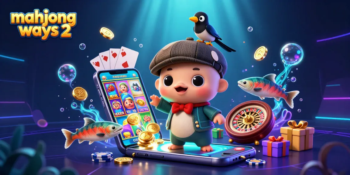 Spin the reels and win big with mahjong ways 2 in this vibrant casino-themed illustration.