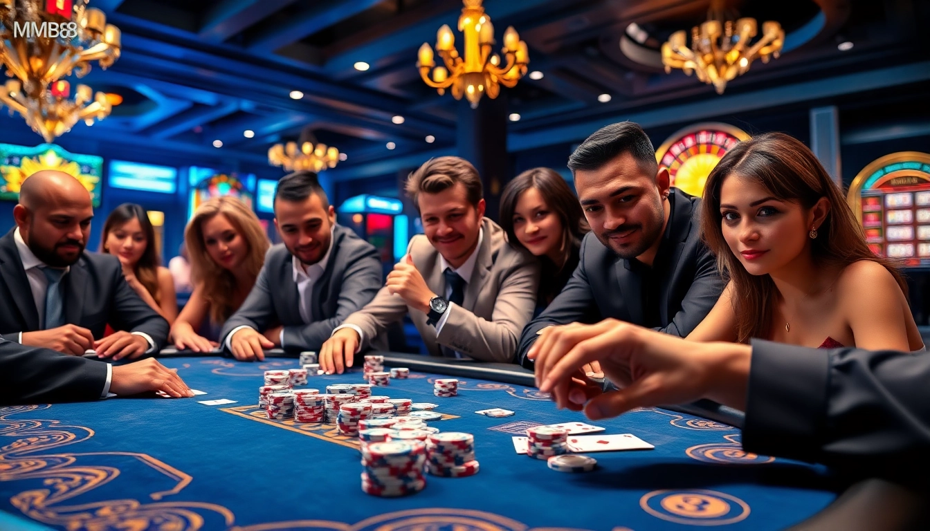 Experience the excitement of MM88 Bets with intense poker games capturing players' strategy and skill.