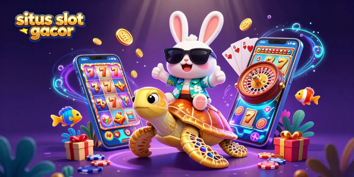 Experience the excitement of winning at situs slot gacor with dynamic 3D characters and vibrant casino elements.
