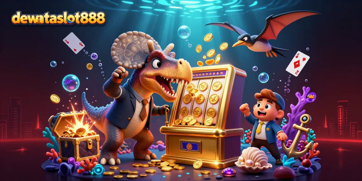 dewataslot888 menangkan jackpot dengan kepala pachycephalosaurus di mesin slot berkilau