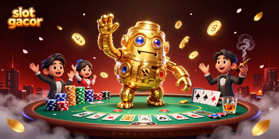 Slot gacor menawarkan pengalaman bermain slot yang menarik dengan simbol mesin slot yang bersinar.