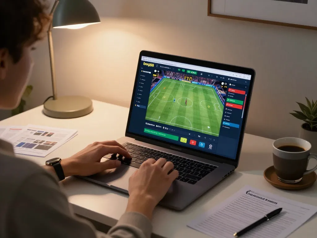 Engaging online sports betting experience on bong88 with user placing bets.