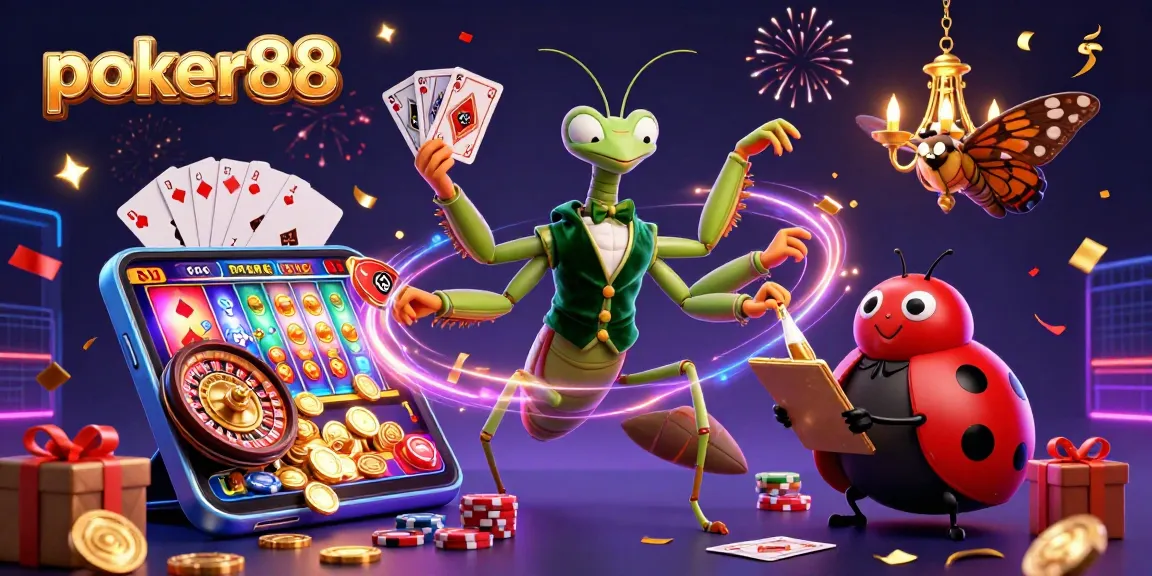 Permainan poker88 yang seru dan mengasyikkan dengan suasana kasino yang meriah.