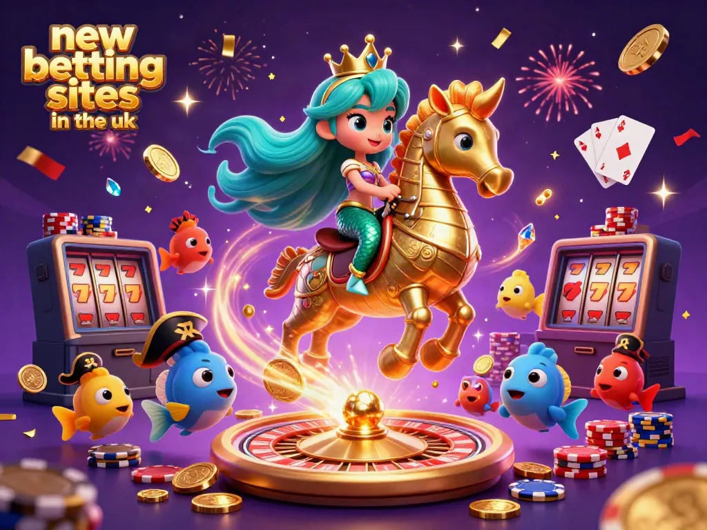 Experience the excitement of new betting sites in the UK with vibrant visual elements and dynamic gameplay actions.