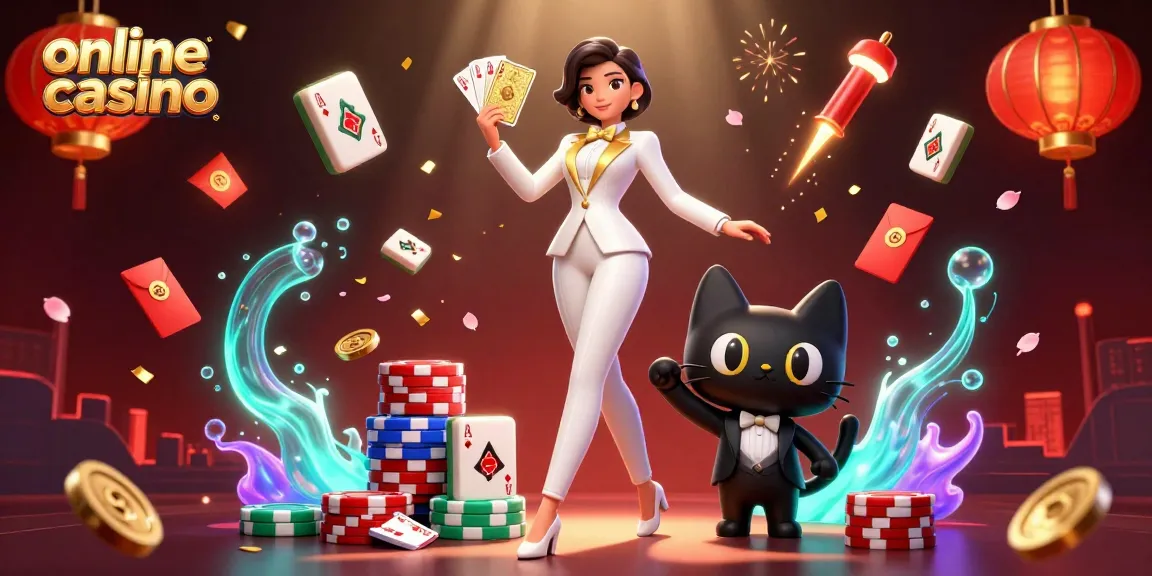 Experience the excitement of an online casino with stylish characters, vibrant details, and dynamic gameplay.