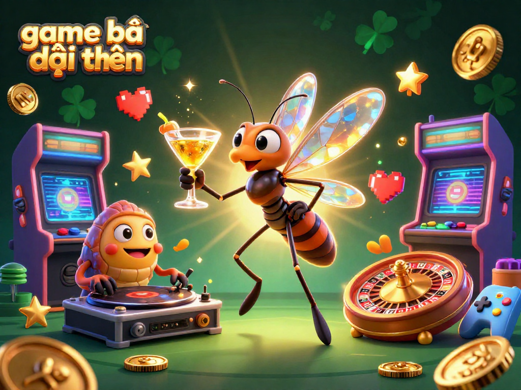 Engage in thrilling game bài đổi thưởng with vibrant 3D characters and dynamic casino elements.