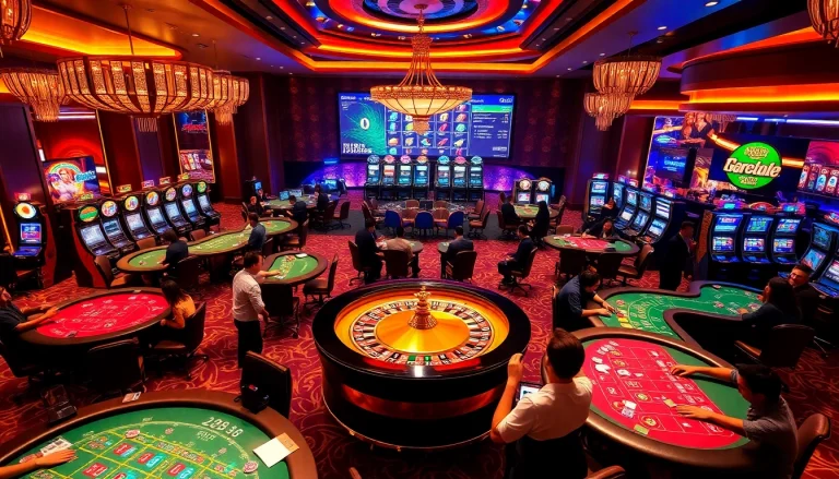 Experience the thrill of games at lc88pro.com, showcasing vibrant casino tables and exciting action.