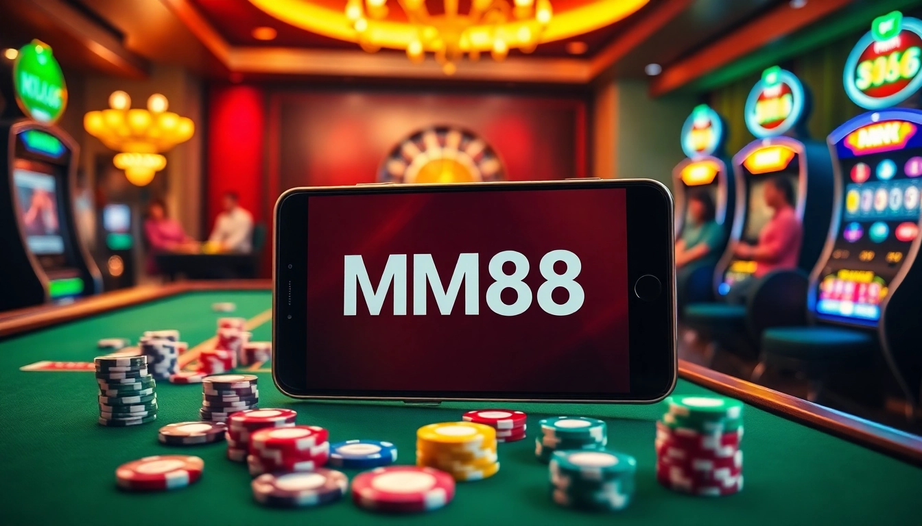 Experience thrilling gameplay at MM88 casino with vibrant tables and exciting slots.